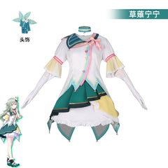 Kusanagi Nene Project Sekai Buehnenoutfit Set Cosplay Kostuem Damen
