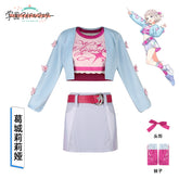 Riria Katsuragi The Idolmaster Suesses Buehnenkleid Cosplay Kostuem Damen