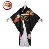 Muzan Kibutsuji Demon Slayer Elegantes Outfit Cosplay Kostuem Damen Weiß Rot