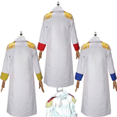 Monkey D. Garp One Piece Marine-Uniform Cosplay Kostuem Damen Marineblau