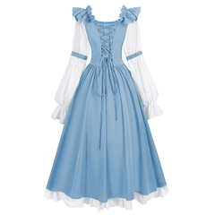 Feenkleid Weinrot – langes Festival-Kleid für Sommerfest, DAMEN