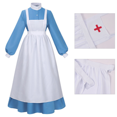 Bürgerkrieg-Schwester – historisches 1860er Pflegekleid, DAMEN