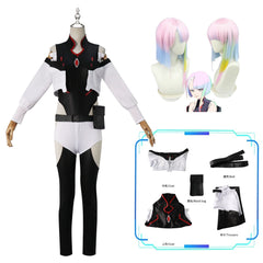 David und Lucy Cyberpunk Edgerunners Streetwear Set Cosplay Kostuem Damen