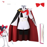 Sapphire Knight The Ribbon Hero Ritterkleid mit Umhang Cosplay Kostuem Damen