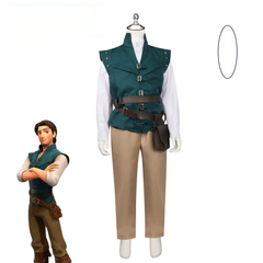 Flynn Rider Tangled Abenteurer Hemd Set Cosplay Kostuem Damen