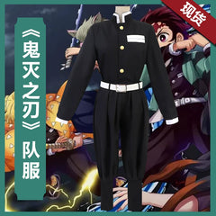 Neun Säulen Demon Slayer Jäger-Uniform Cosplay Kostuem Damen Mehrfarbig