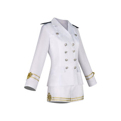 Jang Wonyoung K-Pop Weisses Buehnenkleid Cosplay Kostuem Damen