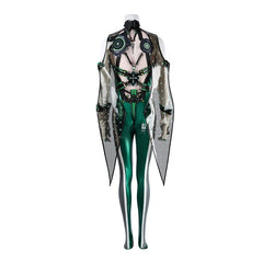 Eve Stellar Blade Overall Cosplay Kostuem Damen Gruen Grau