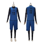 Michael Kaiser Blue Lock Trikot-Set Cosplay Kostuem Damen Weiß Rot