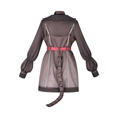 Akiyama Mizuki Project Sekai Katzen-Kleid Cosplay Kostuem Damen Grau
