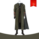 Aragorn Lord of the Rings Ranger-Outfit Cosplay Kostuem Damen Grün