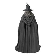 Gandalf Lord of the Rings Magier-Robe Cosplay Kostuem Damen Grau