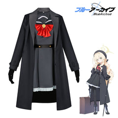 Professor Blue Archive Uniform-Outfit Cosplay Kostuem Damen Braun