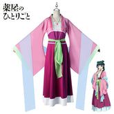 Maomao The Apothecary Diaries Fest-Hanfu Cosplay Kostuem Damen Rosa Violett