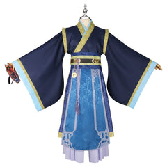 Jinshi The Apothecary Diaries Bankett-Gewand Cosplay Kostuem Damen Dunkelblau