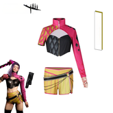 Mina Dead by Daylight Crop-Top-Shorts-Set Cosplay Kostuem Damen