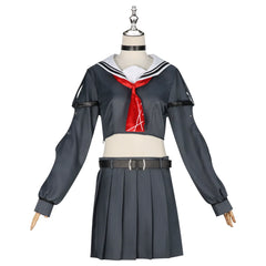 Chixia Wuthering Waves Matrosen-Uniform Cosplay Kostuem Damen Dunkelblau
