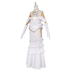 Albedo Overlord Weisses Gothic Kleid Cosplay Kostuem Damen