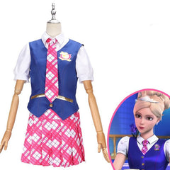 Barbie Glamour Prinzessin Akademie Delancey Devin Cosplay Kostüm Schuluniform Set