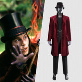 Charlie and the Chocolate Factory Willy Wonka Cosplay Kostüm Set