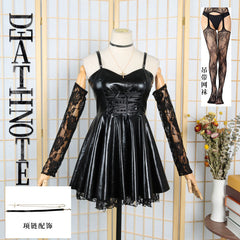 Death Note Misa Amane Cosplay Kostüm Kleider Free Cross Halskette
