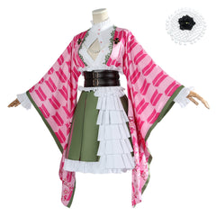 Demon Slayer Mitsuri Cosplay Kostüm Set zum fünfjährigen Jubiläum