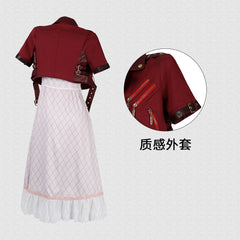 Final Fantasy 7 FF7 Aerith Gainborough Cosplay Kostüm Set