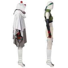 FF7 Final Fantasy VII Yuffie Kisaragi Cosplay Kostüm voller Umhang Set