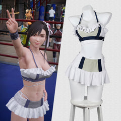 Game FF7 Final Fantasy VII: Rebirth Tifa Lockhart Cosplay Kostüm Weißer Badeanzug