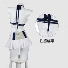 Game FF7 Final Fantasy VII: Rebirth Tifa Lockhart Cosplay Kostüm Weißer Badeanzug