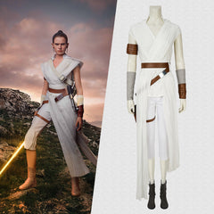 Film Star Wars: The Rise of Skywalker Rey Cosplay Kostüm weißer Anzug