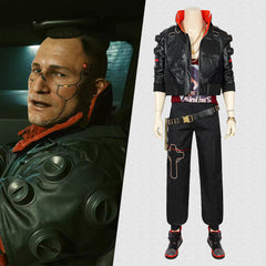 Game Cyberpunk 2077 Jackie Welles Cosplay Kostüm volles Set Punk Jacke Hose Anzug