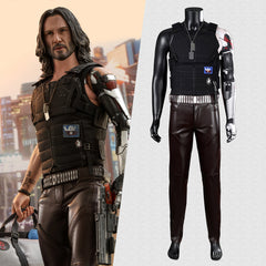 Game Cyberpunk 2077 Johnny Silverhand Cosplay Kostüm Komplettset