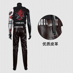 Game Cyberpunk 2077 Johnny Silverhand Cosplay Kostüm Komplettset