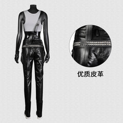 Game Cyberpunk 2077 Judy Cosplay Kostüm voller Satz von Riemchen Hose Weste Gaming Kleidung