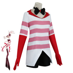Hazbin Hotel Angel Dust Cosplay Kostüm Set