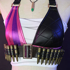 LOL League of Legends Jinx Seide stürmenden Loli Cosplay Kleidung Spiel Anime Kostüme voller Satz