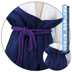 Naruto Shippuden Sasuke Uchiha Cosplay Kostüm Komplett-Set Weiß