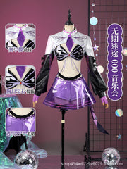 Concert Idol Kleid Cosplay Kostüm Set Damen