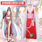 One Piece Boa Hancock die Schlangenkönigin Cosplay Kleidung rot Cheongsam Anzug