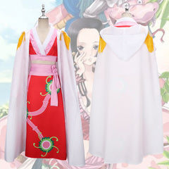 One Piece Boa Hancock die Schlangenkönigin Cosplay Kleidung rot Cheongsam Anzug