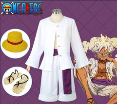 One Piece Kapitel Land der Wisteria Sonnengott Nika Luffy Cosplay Kostüm Set