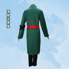One Piece Kapitel Land der Wisteria - Roronoa Zoro Cosplay-Anime-Outfit-Set