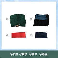 One Piece Kapitel Land der Wisteria - Roronoa Zoro Cosplay-Anime-Outfit-Set