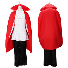 One Piece Sanji Cosplay Kostüm roter Umhang Anzug