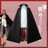 One Piece Shanks Cosplay Kleidung Hemd Jacke Kostüm komplettes Set