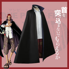 One Piece Shanks Cosplay Kleidung Hemd Jacke Kostüm komplettes Set