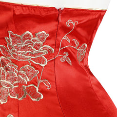 Resident Evil 4 Remake Ada Wong Cosplay Kostüm komplettes Set Chinesisches Cheongsam