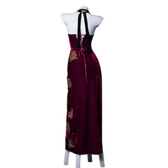Resident Evil 4 Remake König Ada Cosplay besticktes Cheongsam Kostüm Set