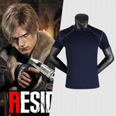 Resident Evil 4 Remake Leon Cosplay Kostüm T-Shirt